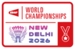 BWF World Championships graphic, New Delhi 2026